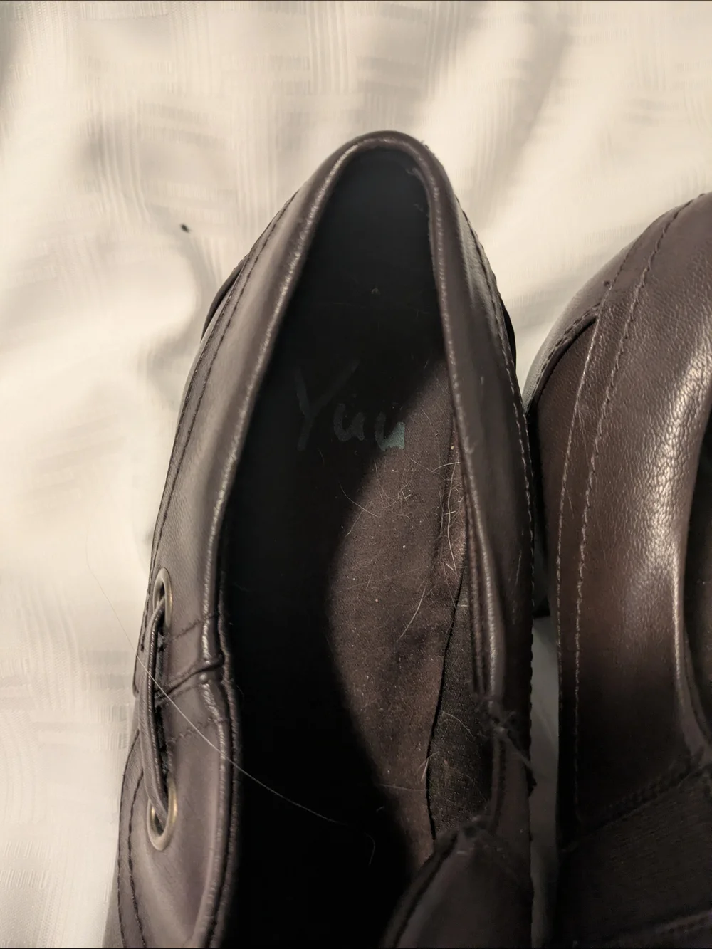 Brown Faux Leather Nelman Slip-On Ankle Booties Nuu Brand Size 10M